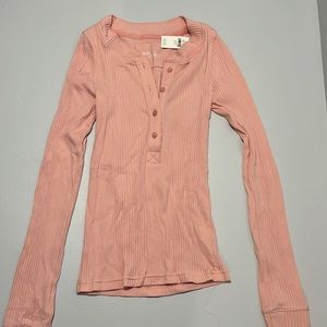 NWT Aerie Road Trip Long-Sleeve Henley T-Shirt